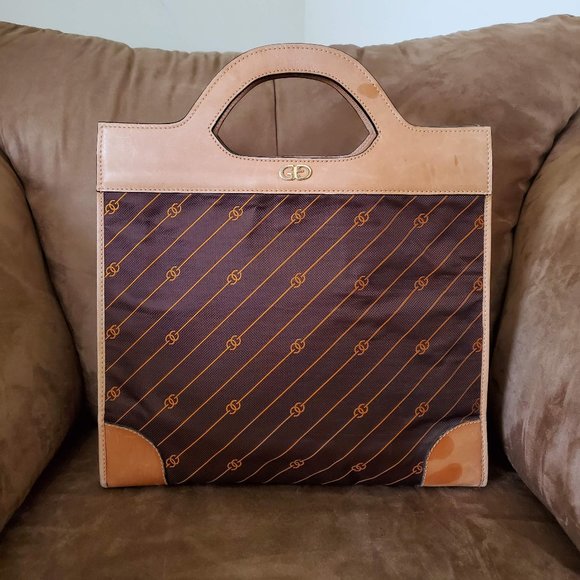 Vintage Gucci Shopper Tote Handbag - Picture 3 of 10